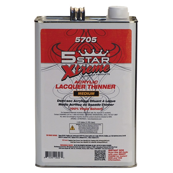 5STAR Acrylic Lacquer Thinner - Medium Dry, Gal